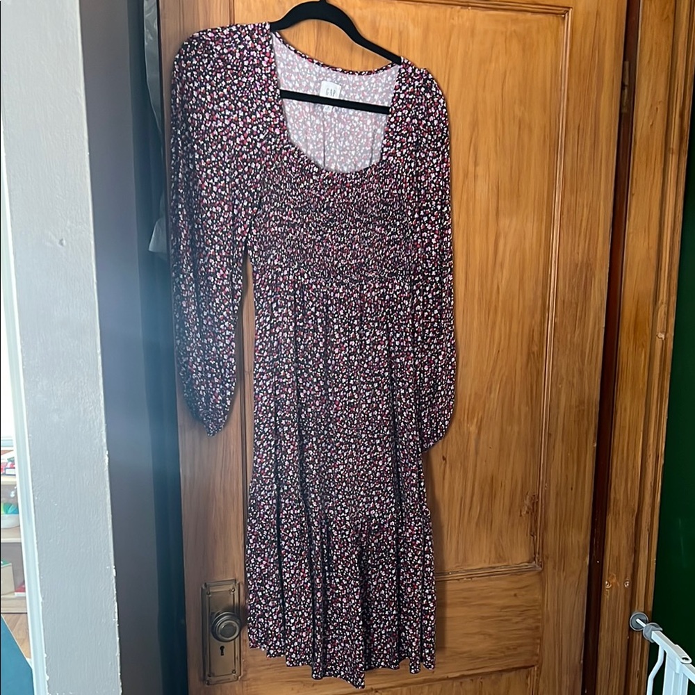 GAP Purple Long Sleeve Bishop Sundress